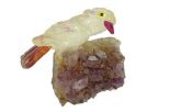 Фигурка сойка микро из горнрго хрусталя. Вес 40-60 гр.