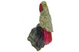 Фигурка попугай микро из яшмы. Вес 40-60 гр.