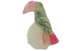 Фигурка тукан микро из яшмы. Вес 40-60 гр.