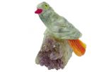 Фигурка сойка микро из яшмы. Вес 40-60 гр.