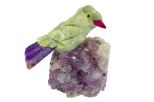 Фигурка сойка микро из яшмы. Вес 40-60 гр.