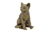 Фигурка из бронзы кошка сидит 23х18х12 мм 57045
