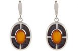 Серьги сердолик. Вес 15,0 гр.