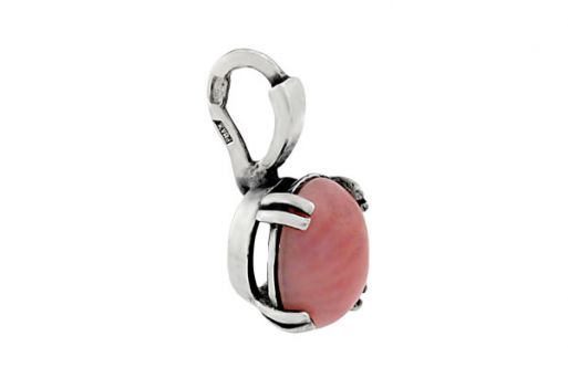 Серебряный кулон с кораллом 60753 купить в магазине Самоцветы мира