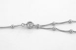 Цепь из серебра венеция с шариками 50 см 61071