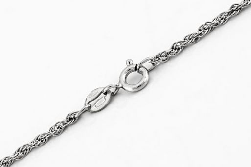 Серебряную цепочку кордовая 61105 купить в магазине Самоцветы мира