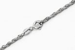 Цепь из серебра кордовая 59 см 61107