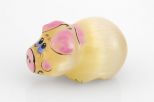 Фигурка из селенита свинка 45х30х25 мм 61279