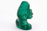Фигурка из малахита голова африканки 25х40х60 мм 61436