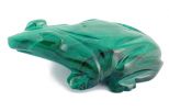 Фигурка из малахита лягушка 20х40х75 мм 61441