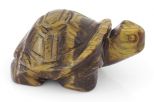 Фигурка из тигрового глаза черепаха 35х55х25 мм 62889