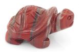 Фигурка из яшмы красной черепаха 35х55х25 мм 62890