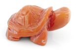 Фигурка из сердолика красного черепаха 35х55х25 мм 62892