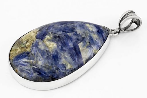 Серебряный кулон с кианитом 65787 купить в магазине Самоцветы мира